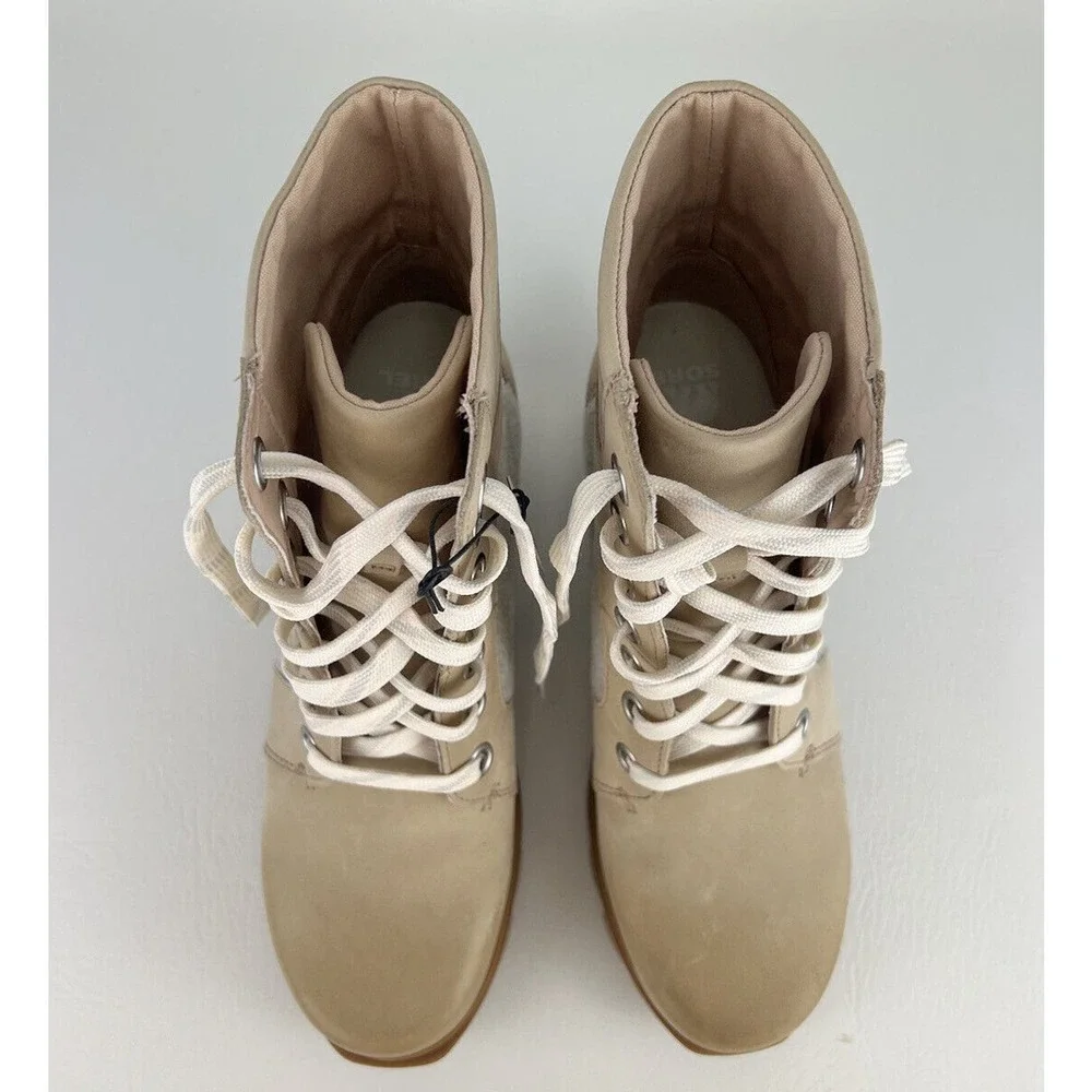 Sorel Women Boots Joan of Arctic Lexie III Wedge Natural Tan Size 9.5 - Picture 16 of 16